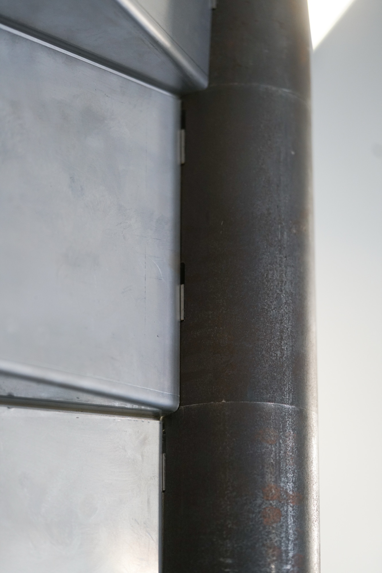 spinning staircase — staircase set into rotation by walking
